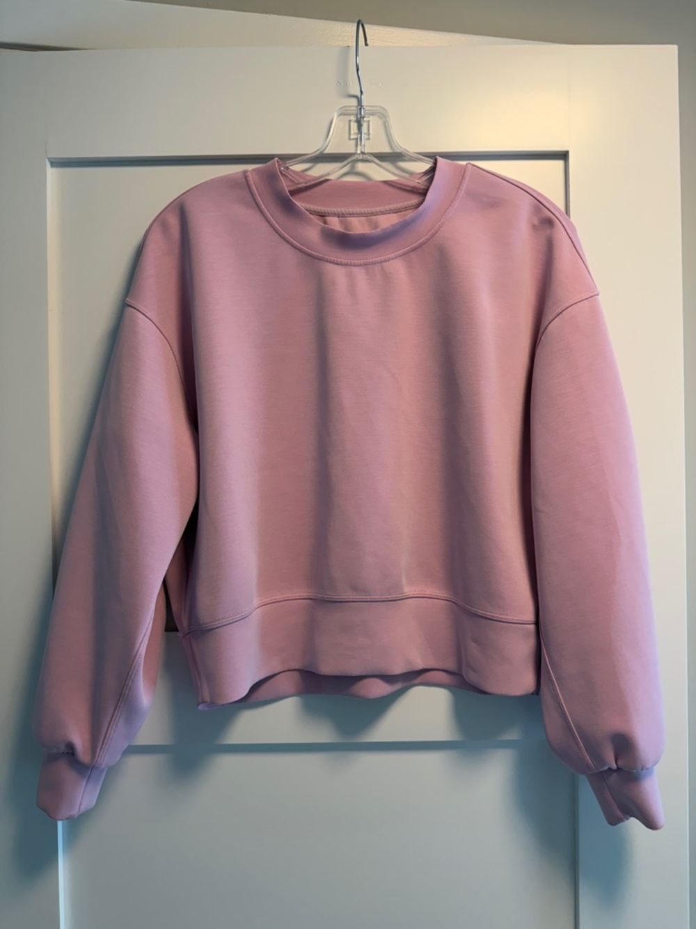lululemon athletica Pink Softstreme Cropped Crewneck Sweatshirt